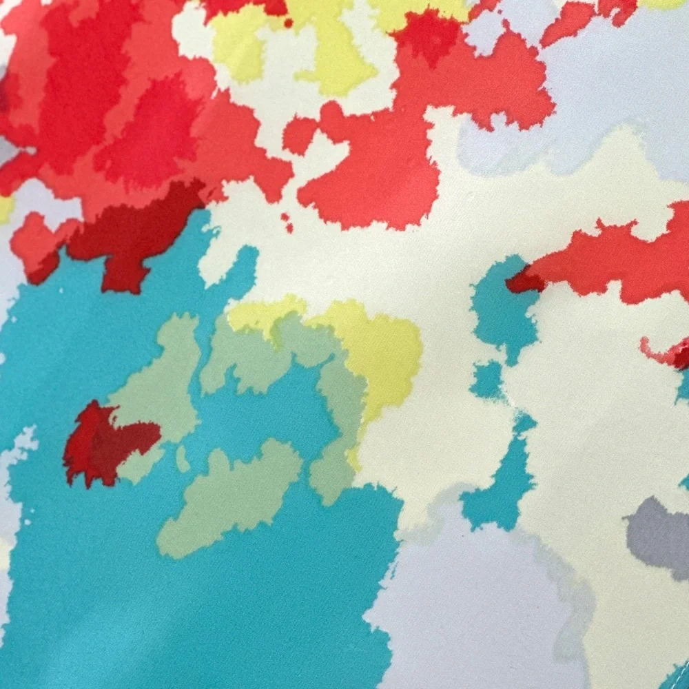NWT SILKLETTE Spotted 100% Fine Silk Kerchief Scarf RED/YELLOW/BLUE